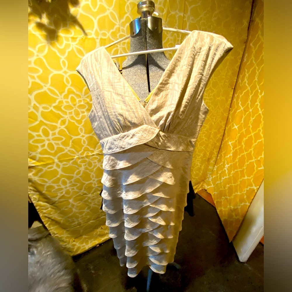 Gold designer dress